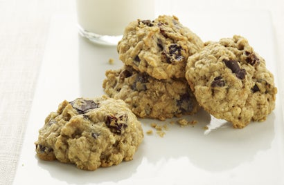 Chocolate Cherry Oatmeal Cookies