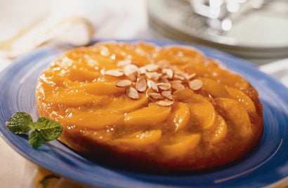 Peach Almond Upside-Down Cake