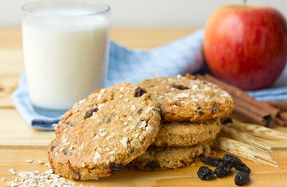Apple Raisin Oatmeal Cookies