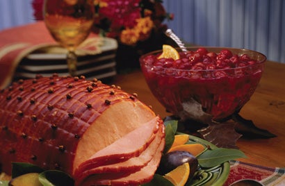 Ham with Cherry Sauce