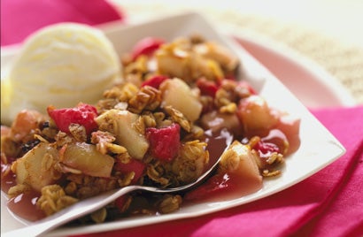 Rhubarb and Apple Crumble