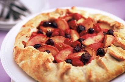 Nectarine and Berry Tart