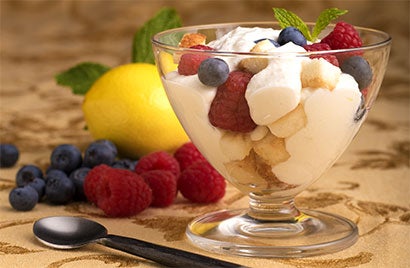 sweet ricotta with fresh berries