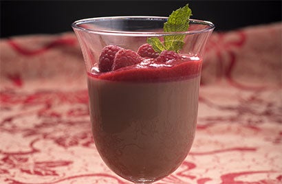 raspberry chocolate mousse