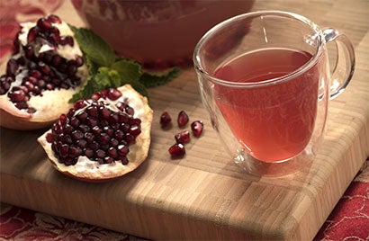 pomegranate mint tea