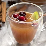 hot mulled apple-cranberry cider