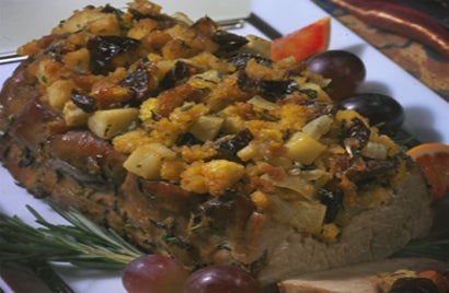 cornbread stuffed pork tenderloin