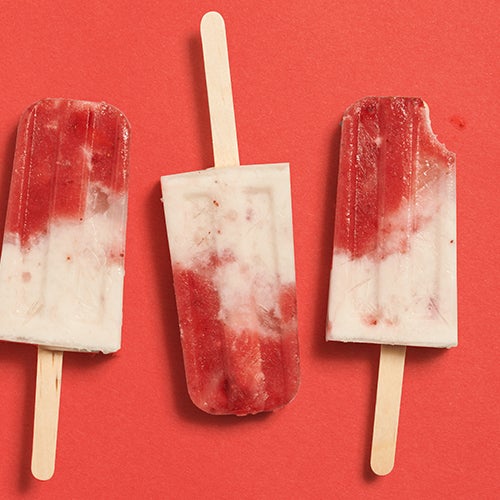 STRAWBERRY COCONUT POPSICLE